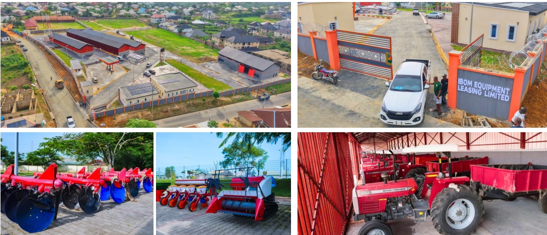 Facility buildings, tractors and farm equipment